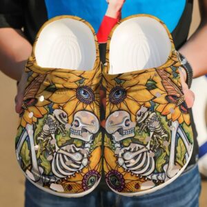 Dog Skeleton Sku 842 Crocs Crocband Clog Comfortable For Mens Womens Classic Clog Water Shoes
