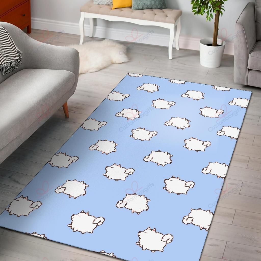 Dog Somoyed Pattern Rug Sport Decor Gift Floor Decor Living Room Carpet Rug Area Rug - b38e7b5a1427 Dog Somoyed Pattern Rug Sport Decor Gift Floor Decor Living Room Carpet Rug Area Rug - b38e7b5a1427