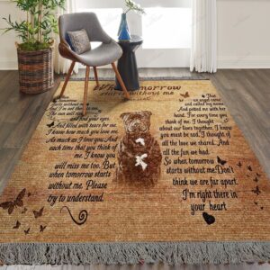 Dog Staffordshire Bull Terrier When Tomorrow Starts Without Me Rug Sport Decor Gift Floor Decor Living Room Carpet Rug Area Rug - 94cf0aaa7eea