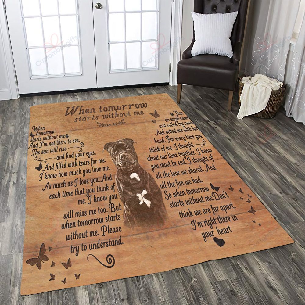 Dog Staffordshire Bull Terrier When Tomorrow Starts Without Me Rug Sport Decor Gift Floor Decor Living Room Carpet Rug Area Rug - 77029ab70f06 Dog Staffordshire Bull Terrier When Tomorrow Starts Without Me Rug Sport Decor Gift Floor Decor Living Room Carpet Rug Area Rug - 77029ab70f06