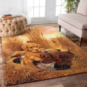 Dog Vintage Rug Sport Decor Gift Floor Decor Living Room Carpet Rug Area Rug - ef319c5139e5