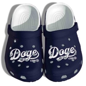 Dogecoin Retro Vintage Meme Crocs Clog Shoes – Doge Coin Clog Birthday Gift For Man Grandpa Father Son Friend