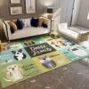Doggy Family Breeds Rug Sport Decor Gift Floor Decor Living Room Carpet Rug Area Rug - 2306c8acd438