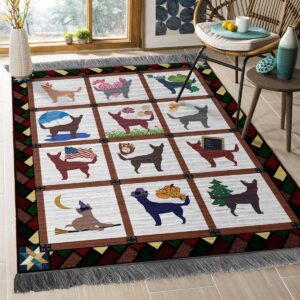 Dogs 02 Rug Sport Decor Gift Floor Decor Living Room Carpet Rug Area Rug - 466555a3f1c8