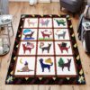 Dogs 02 Rug Sport Decor Gift Floor Decor Living Room Carpet Rug Area Rug - d2e94ee1956a