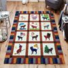 Dogs 09 Rug Sport Decor Gift Floor Decor Living Room Carpet Rug Area Rug - 574032c8a6f7