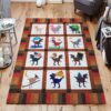 Dogs 10 Rug Sport Decor Gift Floor Decor Living Room Carpet Rug Area Rug - b7fe39c425cf