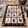 Dogs 12 Rug Sport Decor Gift Floor Decor Living Room Carpet Rug Area Rug - 852dabf27212