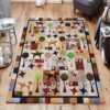 Dogs 3 Rug Sport Decor Gift Floor Decor Living Room Carpet Rug Area Rug - e49f9fd881e3