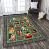 Dogs And Cats Christmas Rug Sport Decor Gift Floor Decor Living Room Carpet Rug Area Rug - 69ad4ced3a20