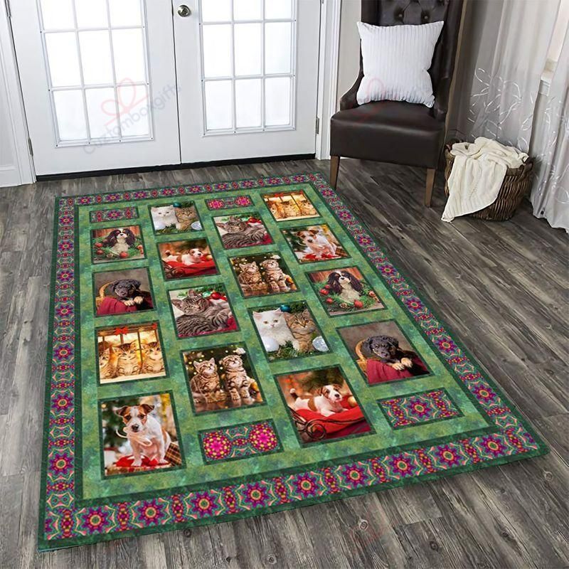 Dogs And Cats Christmas Rug Sport Decor Gift Floor Decor Living Room Carpet Rug Area Rug - 69ad4ced3a20 Dogs And Cats Christmas Rug Sport Decor Gift Floor Decor Living Room Carpet Rug Area Rug - 69ad4ced3a20