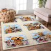 Dogs And Friends Rug Sport Decor Gift Floor Decor Living Room Carpet Rug Area Rug - b3b1351e5153