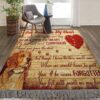 Dogs Beagle Paw Prints On My Heart Rug Sport Decor Gift Floor Decor Living Room Carpet Rug Area Rug - 55816db304e0
