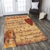 Dogs Beagle Paw Prints On My Heart Rug Sport Decor Gift Floor Decor Living Room Carpet Rug Area Rug - 6fa3de77b599