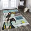 Dogs Boston Terrier The Dog Is The God Of Frolic Rug Sport Decor Gift Floor Decor Living Room Carpet Rug Area Rug - 8e5d02ed78ab