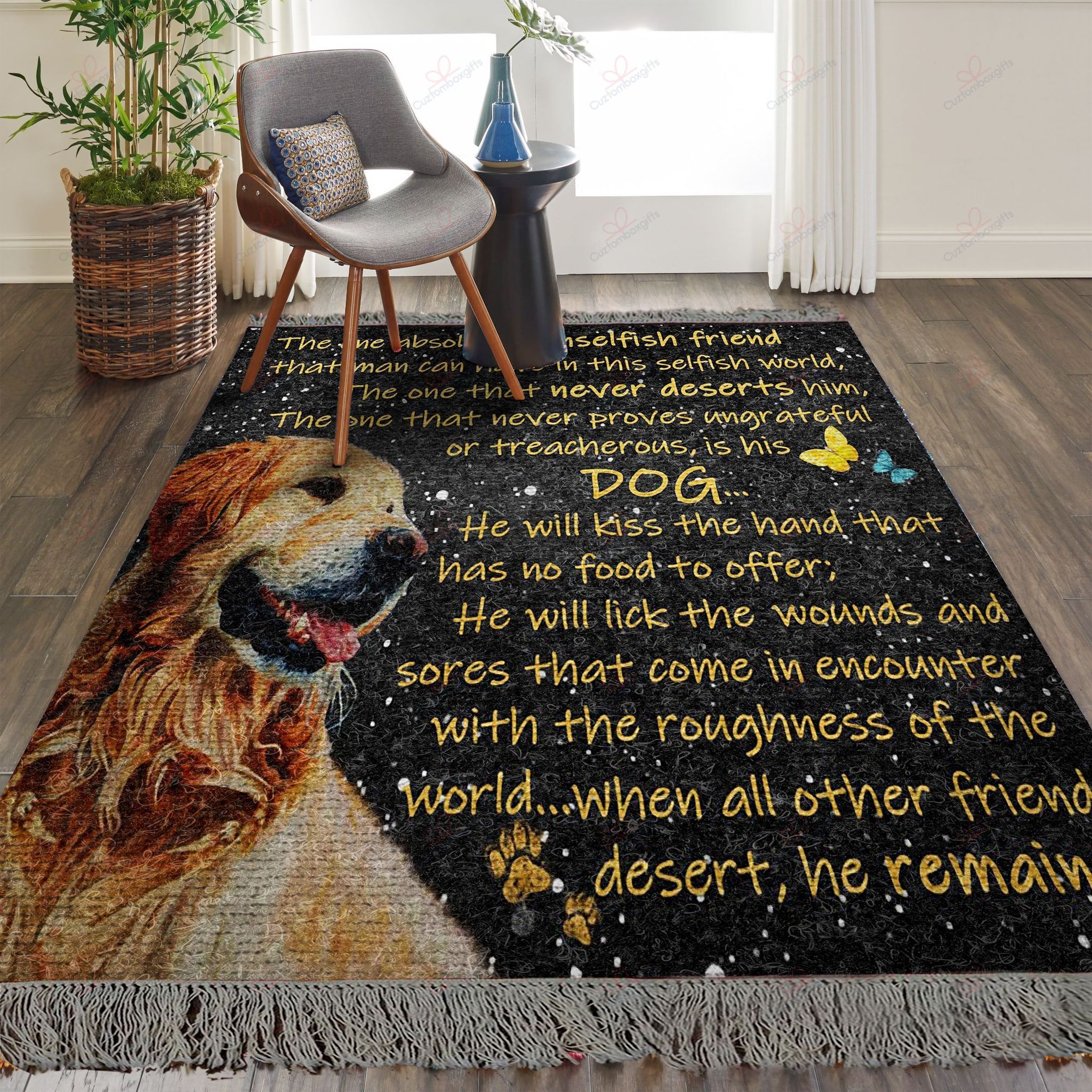 Dogs Golden Retriever When All Other Friends Desert Dog Remains Rug Sport Decor Gift Floor Decor Living Room Carpet Rug Area Rug - 063fe0ec8758 Dogs Golden Retriever When All Other Friends Desert Dog Remains Rug Sport Decor Gift Floor Decor Living Room Carpet Rug Area Rug - 063fe0ec8758