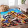 Dogs In The Beach Rug Sport Decor Gift Floor Decor Living Room Carpet Rug Area Rug - c4c5d79eb026