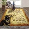 Dogs Labrador Retriever Paw Prints On My Heart Rug Sport Decor Gift Floor Decor Living Room Carpet Rug Area Rug - 4c20178d36ce
