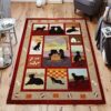Dogs Life Rug Sport Decor Gift Floor Decor Living Room Carpet Rug Area Rug - 33fdab19ff08