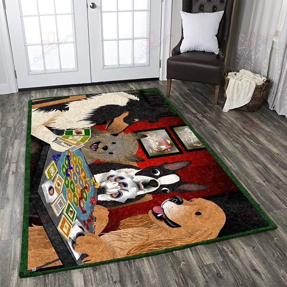 Dogs Palying Pocker Rug Sport Decor Gift Floor Decor Living Room Carpet Rug Area Rug - 12b2ccc5d6b1 Dogs Palying Pocker Rug Sport Decor Gift Floor Decor Living Room Carpet Rug Area Rug - 12b2ccc5d6b1
