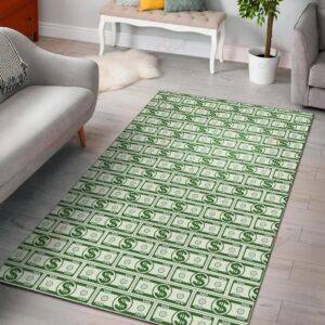 Dollar Money Print Pattern Rug Sport Decor Gift Floor Decor Living Room Carpet Rug Area Rug - 60e6043c86ed