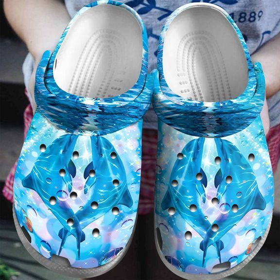 Dolphin 3D Personalize Clog Custom Crocs Fashionstyle Comfortable For Women Men Kid Print 3D Love Dolphin 3D Personalize Clog Custom Crocs Fashionstyle Comfortable For Women Men Kid Print 3D Love