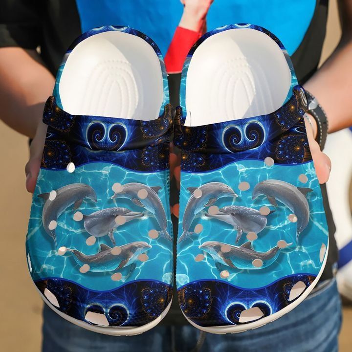 Dolphin Blue Sea Sku 873 Crocs Crocband Clog Comfortable For Mens Womens Classic Clog Water Shoes Dolphin Blue Sea Sku 873 Crocs Crocband Clog Comfortable For Mens Womens Classic Clog Water Shoes