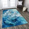 Dolphin Family Rug Sport Decor Gift Floor Decor Living Room Carpet Rug Area Rug - af0dc1dc6a5c