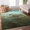 Dolphin Family Rug Sport Decor Gift Floor Decor Living Room Carpet Rug Area Rug - 04b0b6da4cc5