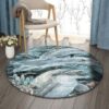 Dolphin Fish Round Carpet Floor Rug Living Room Bedroom Decor Round Area Rug Carpet