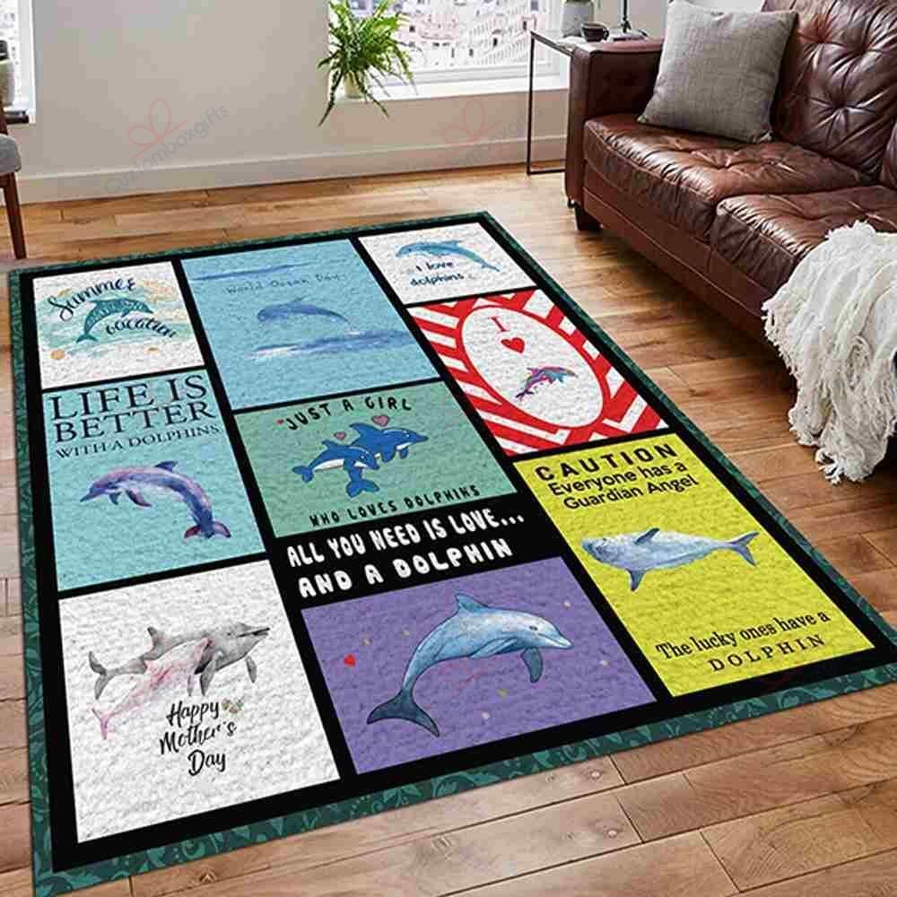 Dolphin Loving Rug Sport Decor Gift Floor Decor Living Room Carpet Rug Area Rug - e34971c0c88f Dolphin Loving Rug Sport Decor Gift Floor Decor Living Room Carpet Rug Area Rug - e34971c0c88f