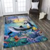 Dolphin Ocean Art Rug Sport Decor Gift Floor Decor Living Room Carpet Rug Area Rug - 43eea51a0456