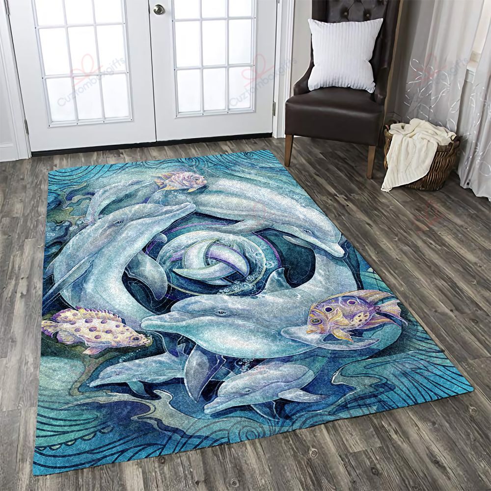 Dolphin Ocean Art Rug Sport Decor Gift Floor Decor Living Room Carpet Rug Area Rug - 0d2fe72e6108 Dolphin Ocean Art Rug Sport Decor Gift Floor Decor Living Room Carpet Rug Area Rug - 0d2fe72e6108