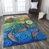 Dolphin Painting 4 Rug Sport Decor Gift Floor Decor Living Room Carpet Rug Area Rug - 4032dae1f15f