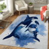 Dolphin Watercolor Rug Sport Decor Gift Floor Decor Living Room Carpet Rug Area Rug - 51dec7aa2ef8