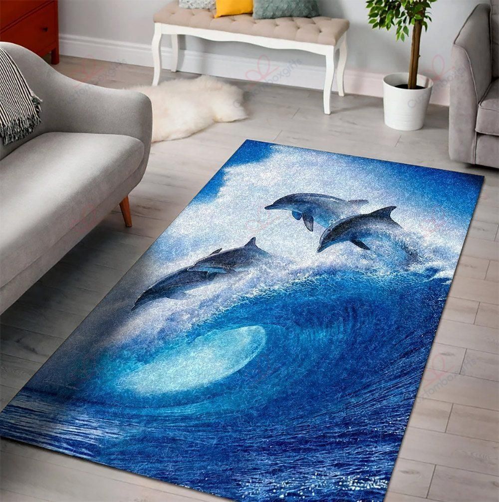 Dolphins And Sea Rug Sport Decor Gift Floor Decor Living Room Carpet Rug Area Rug - 1e5fdced54c0 Dolphins And Sea Rug Sport Decor Gift Floor Decor Living Room Carpet Rug Area Rug - 1e5fdced54c0