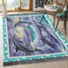 Dolphins Are Playing On The Ocean Rug Sport Decor Gift Floor Decor Living Room Carpet Rug Area Rug - 86157d723d7e