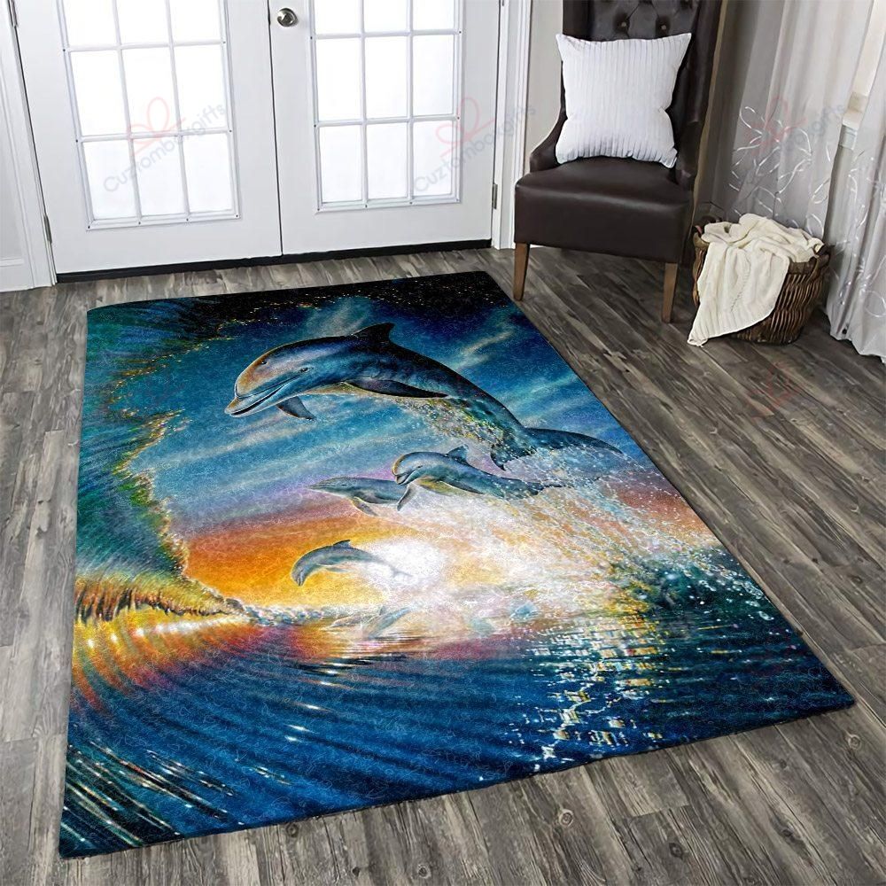 Dolphins Jumping Rug Sport Decor Gift Floor Decor Living Room Carpet Rug Area Rug - 8ff06bd63976 Dolphins Jumping Rug Sport Decor Gift Floor Decor Living Room Carpet Rug Area Rug - 8ff06bd63976