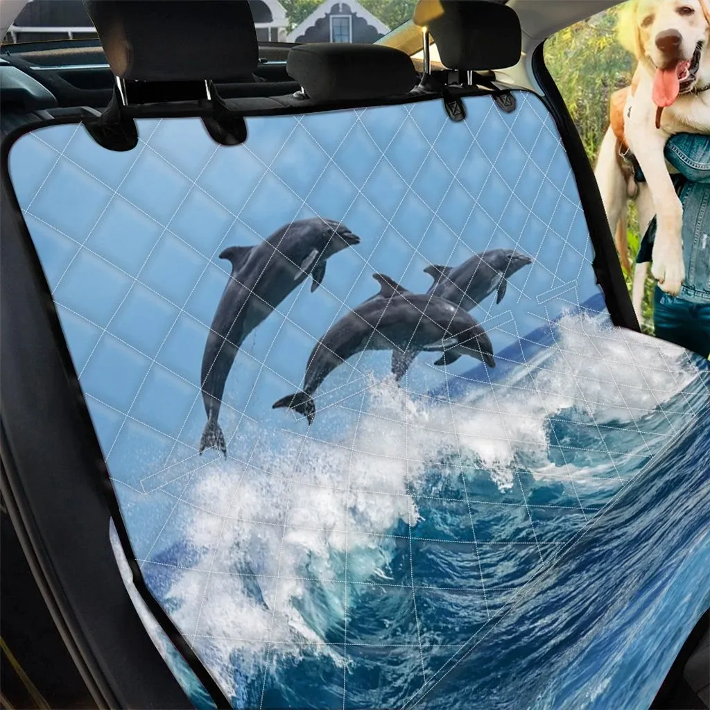Dolphins Jumping Over Waves Pattern Print Car Back Seat Cover Dog Car Seat Covers - 373de9d63c26 Dolphins Jumping Over Waves Pattern Print Car Back Seat Cover Dog Car Seat Covers - 373de9d63c26