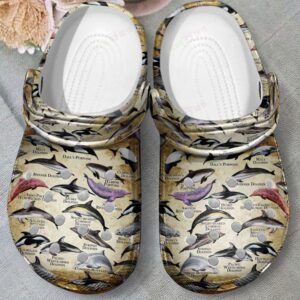 Dolphins & Porpoises Of The World Crocs Clog Classic Clogs Shoes