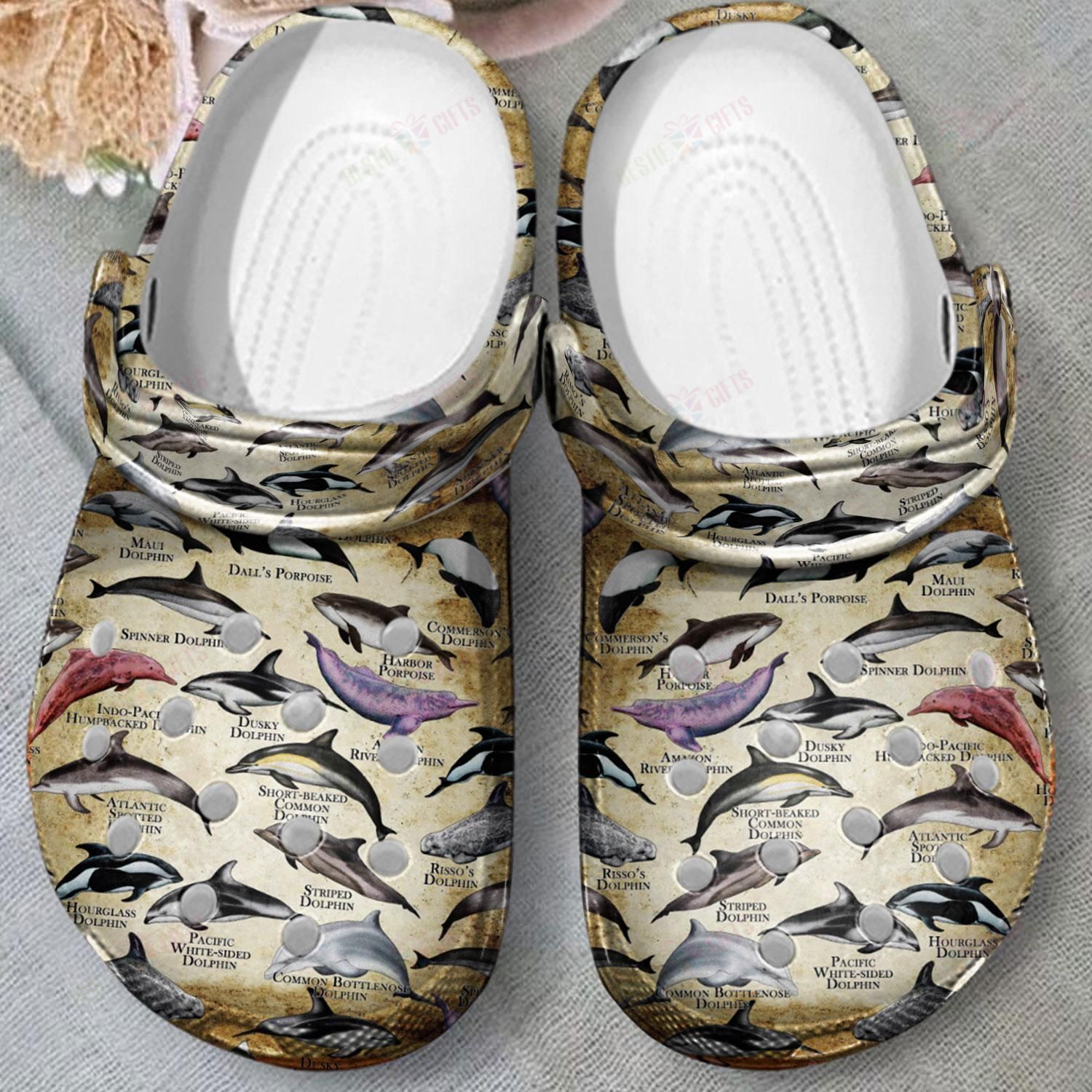 Dolphins & Porpoises Of The World Crocs Clog Classic Clogs Shoes Dolphins & Porpoises Of The World Crocs Clog Classic Clogs Shoes