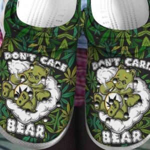Don’T Care Bear Weed Cannabis Crocs Clog Clog Shoes