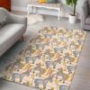 Donkey And Carrot Pattern Rug Sport Decor Gift Floor Decor Living Room Carpet Rug Area Rug - 5461a5dbf7d5