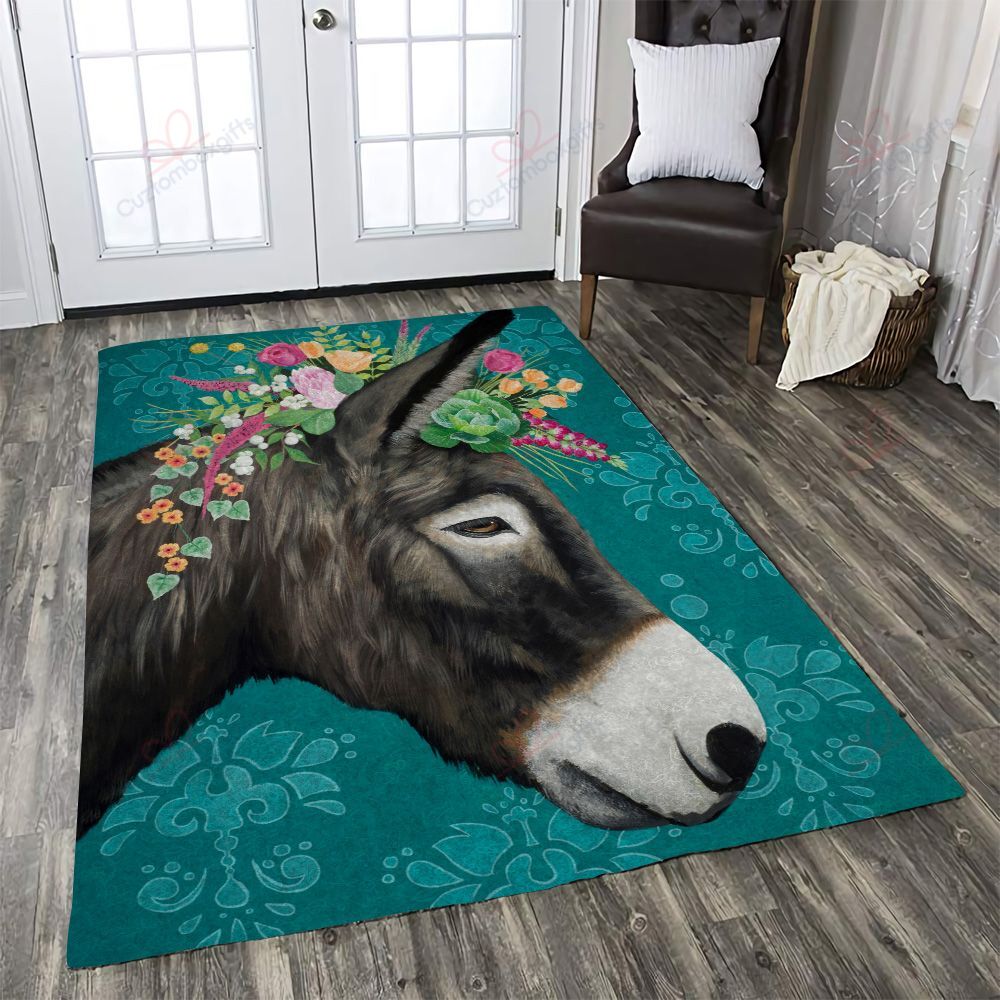Donkey And Flowers Rug Sport Decor Gift Floor Decor Living Room Carpet Rug Area Rug - 6d33929a5cc3 Donkey And Flowers Rug Sport Decor Gift Floor Decor Living Room Carpet Rug Area Rug - 6d33929a5cc3