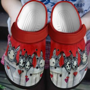 Donkey Personalized Clog Custom Crocs Comfortablefashion Style Comfortable For Women Men Kid Print 3D Happy Donkeys