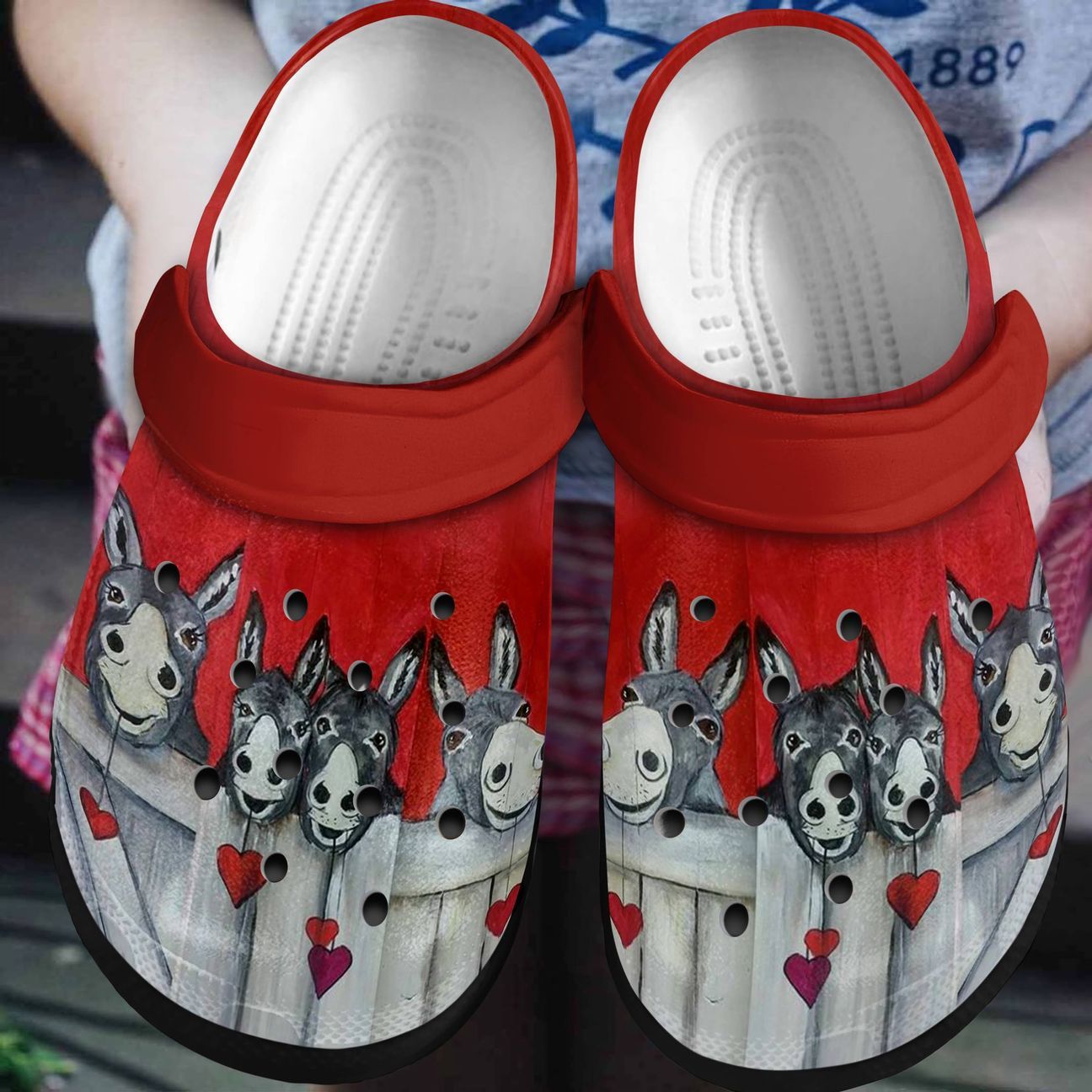 Donkey Personalized Clog Custom Crocs Comfortablefashion Style Comfortable For Women Men Kid Print 3D Happy Donkeys Donkey Personalized Clog Custom Crocs Comfortablefashion Style Comfortable For Women Men Kid Print 3D Happy Donkeys