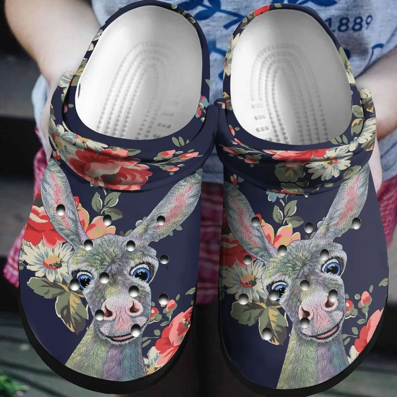 Donkey Personalized Clog Custom Crocs Comfortablefashion Style Comfortable For Women Men Kid Print 3D Love Donkeys Donkey Personalized Clog Custom Crocs Comfortablefashion Style Comfortable For Women Men Kid Print 3D Love Donkeys