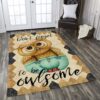 Dont Forget To Be Owlsome Rug Sport Decor Gift Floor Decor Living Room Carpet Rug Area Rug - 4622e297ee46