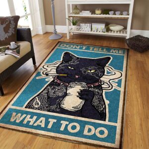 Dont Tell Me What To Do Cats Rug Sport Decor Gift Floor Decor Living Room Carpet Rug Area Rug - 80e3fe42a7ac