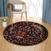 Donut Cake Round Carpet Floor Rug Living Room Bedroom Decor Round Area Rug Carpet